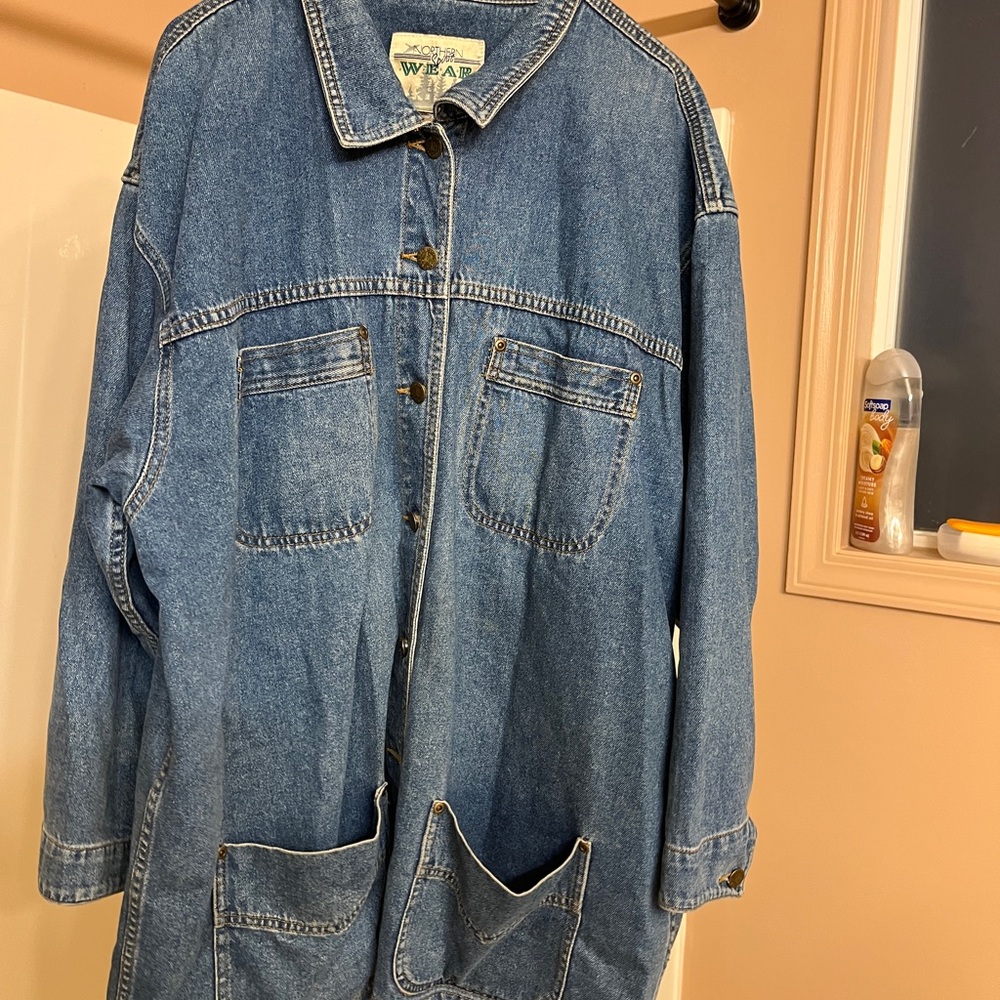 2x Vintage Longline Denim Jacket
